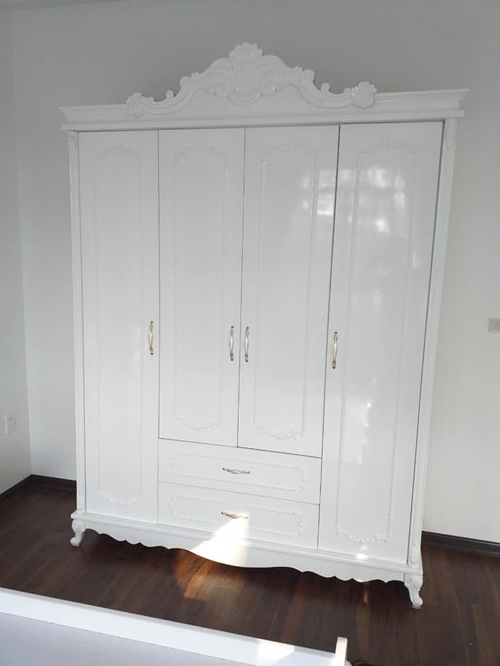 Tủ Quần Áo Tân Cổ 4 Cánh Hải Phòng